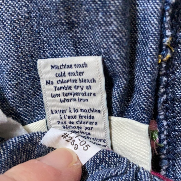 *4/$20* OshKosh B’gosh Embroidered Denim Skirtall - Picture 5 of 8